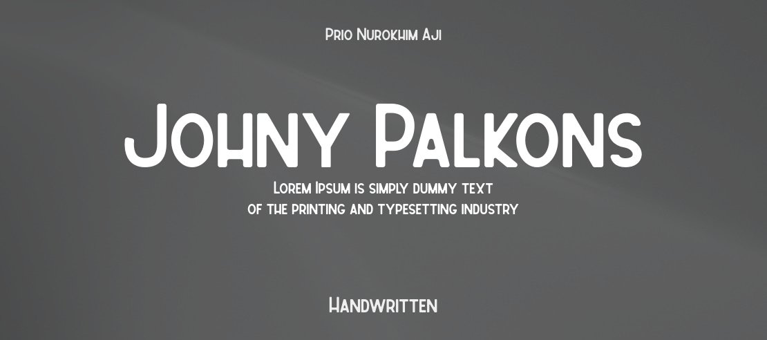 Johny Palkons Font Family