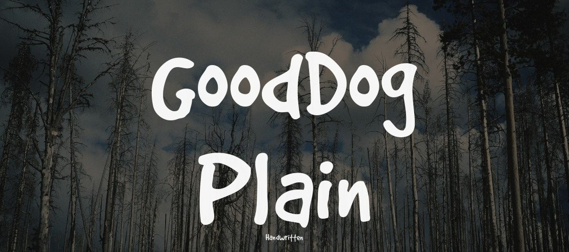 GoodDog Plain Font