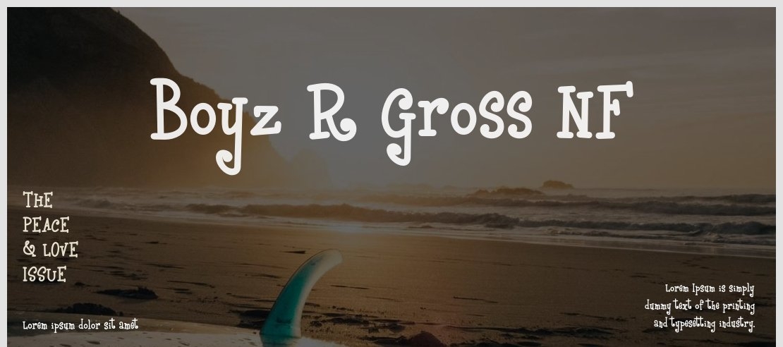 Boyz R Gross NF Font Family