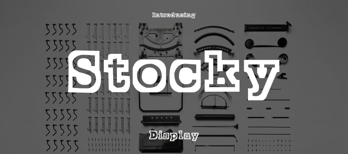 Stocky Font