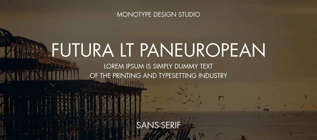 Futura LT Paneuropean Font Family