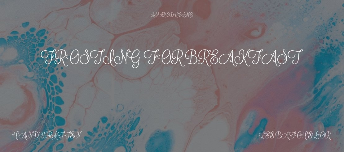 Frosting for Breakfast Font