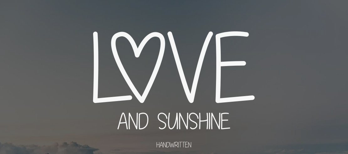 Love and Sunshine Font
