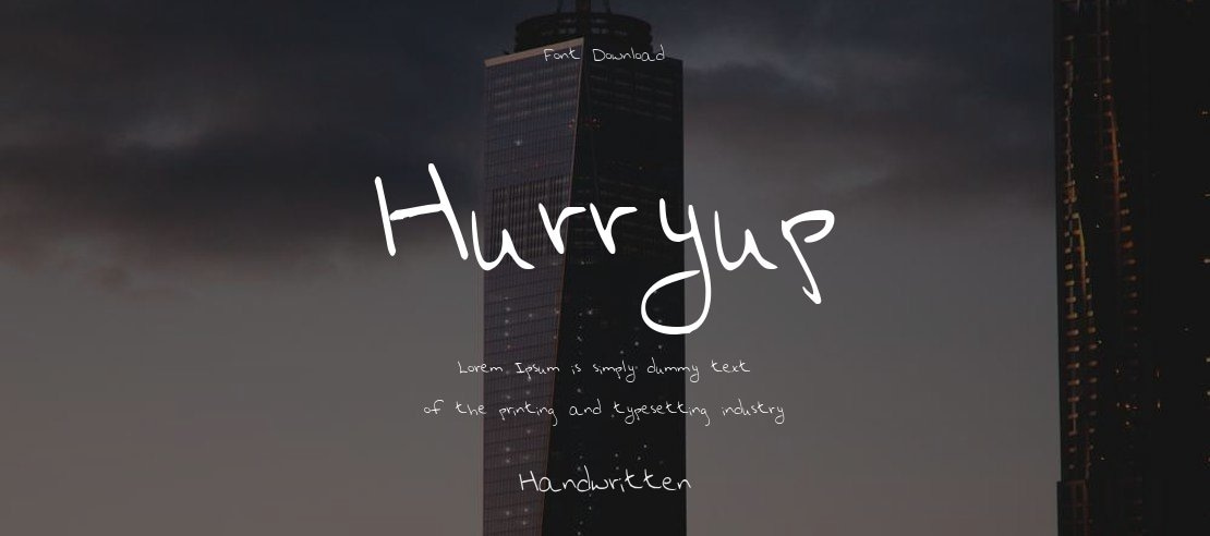 Hurryup Font