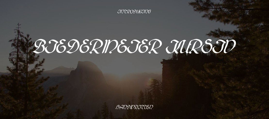 Biedermeier Kursiv Font