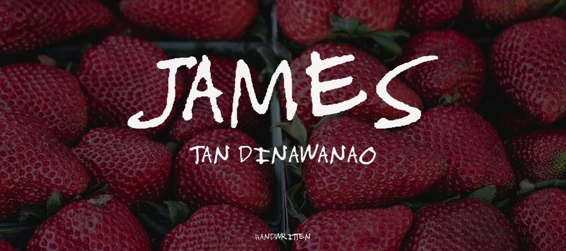 James Tan Dinawanao Font