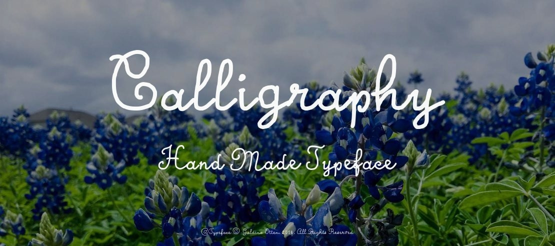 Calligraphy Hand Made Font