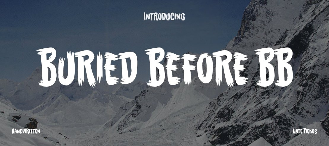 Buried Before BB Font Family