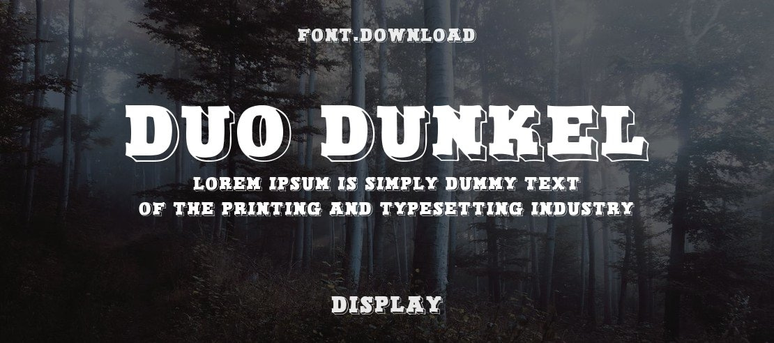 Duo Dunkel Font Family