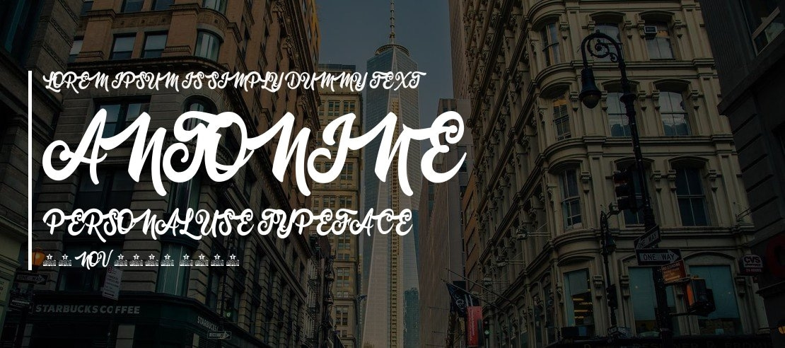 Antonine Personal Use Font