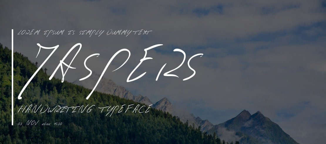 Jaspers Handwriting Font