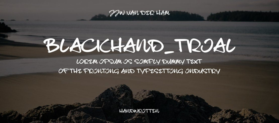 blackHand_TRIAL Font