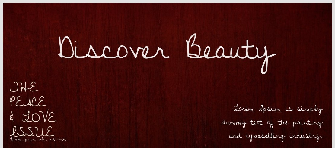 Discover Beauty Font