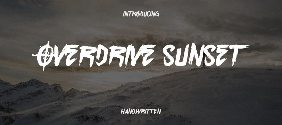 Overdrive Sunset Font