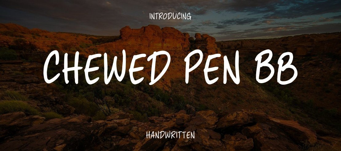 Chewed Pen BB Font Family