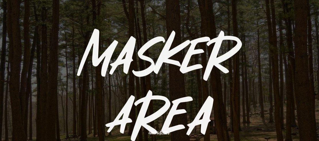 Masker Area Font