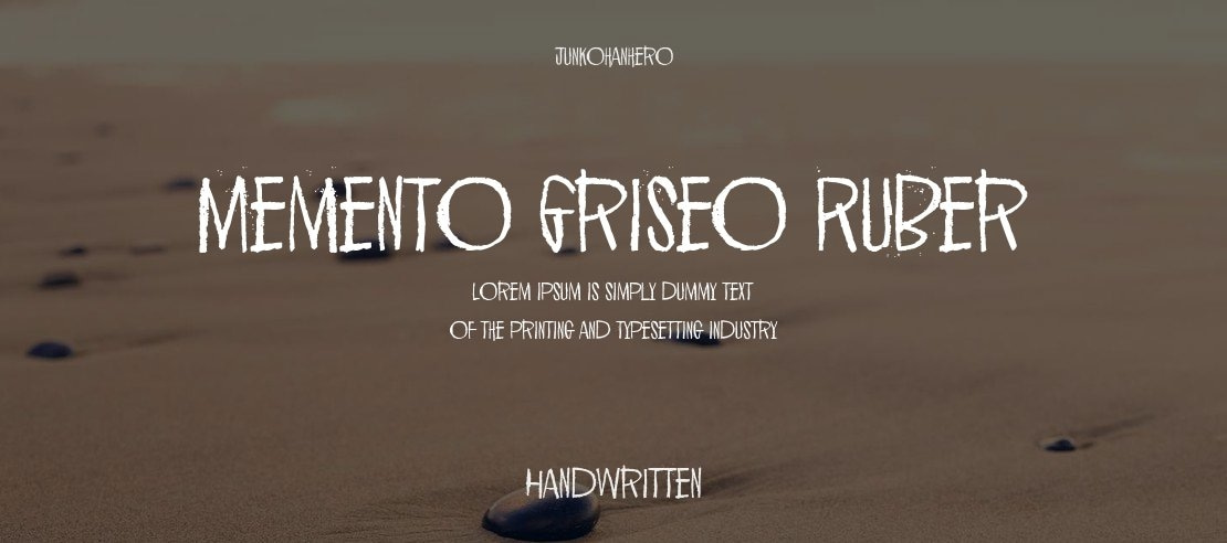 Memento Griseo Ruber Font