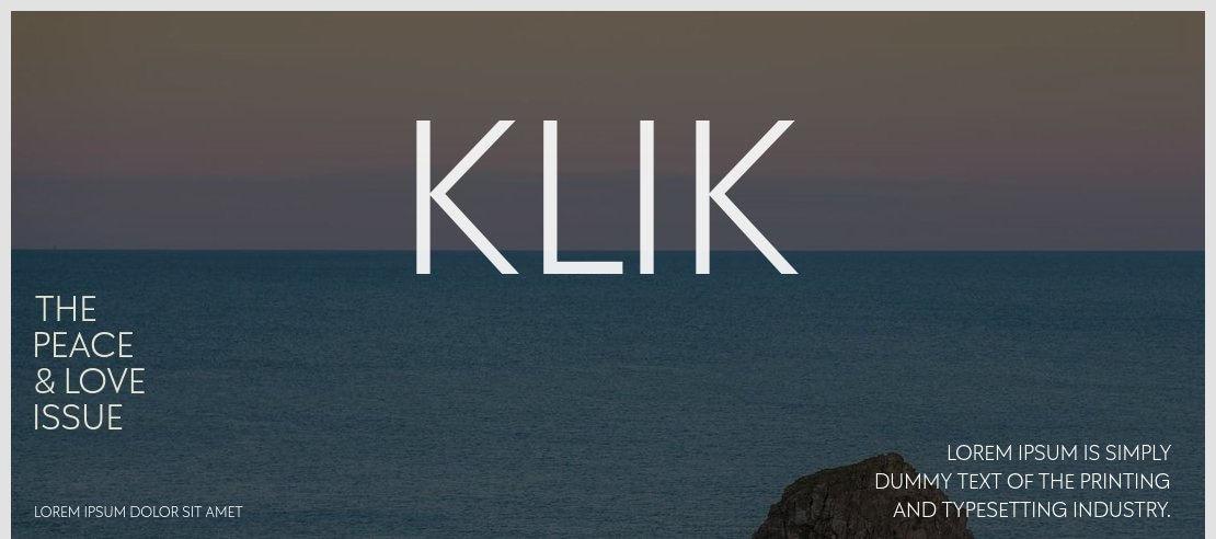 Klik Font