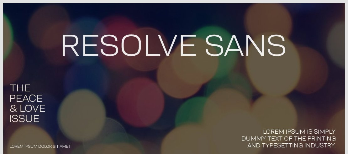 Resolve Sans Font