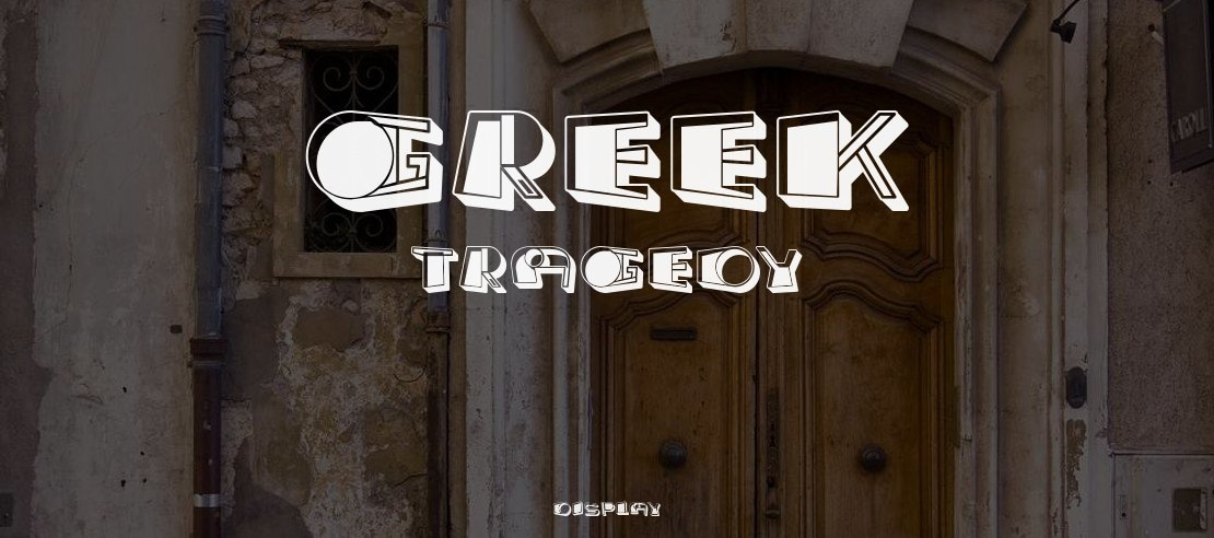 Greek Tragedy Font