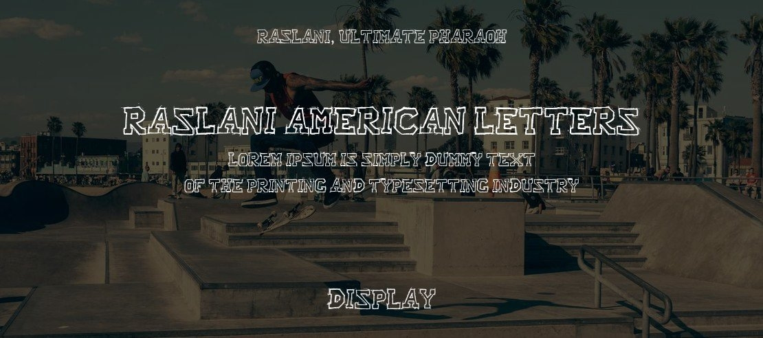 Raslani American Letters Font