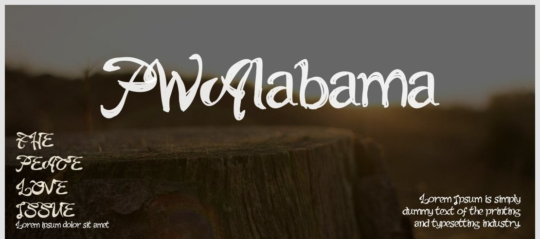 PWAlabama Font