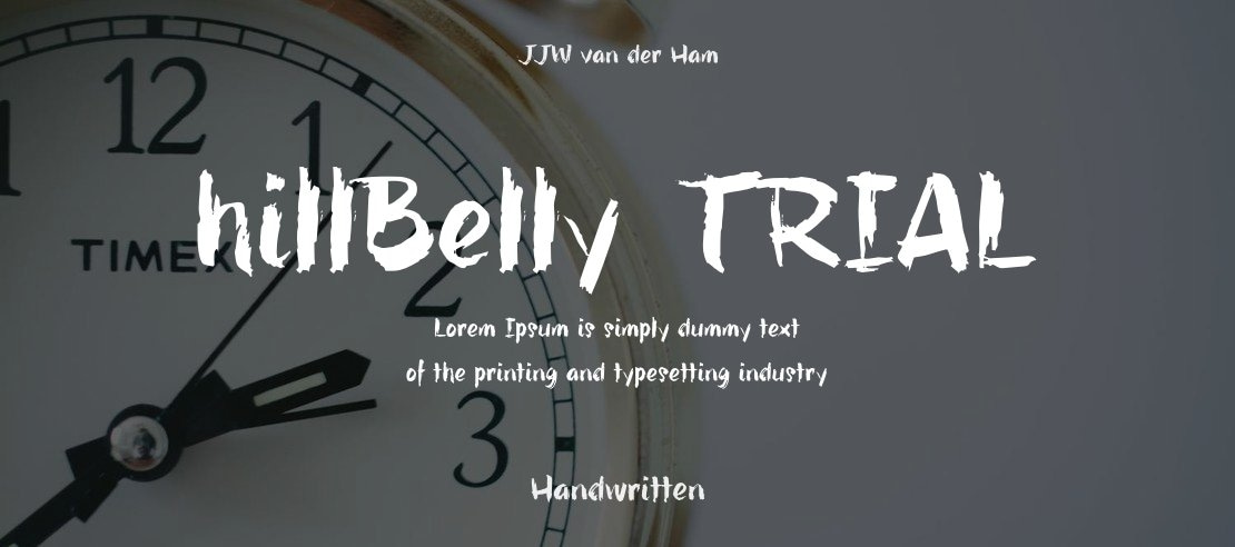 hillBelly_TRIAL Font