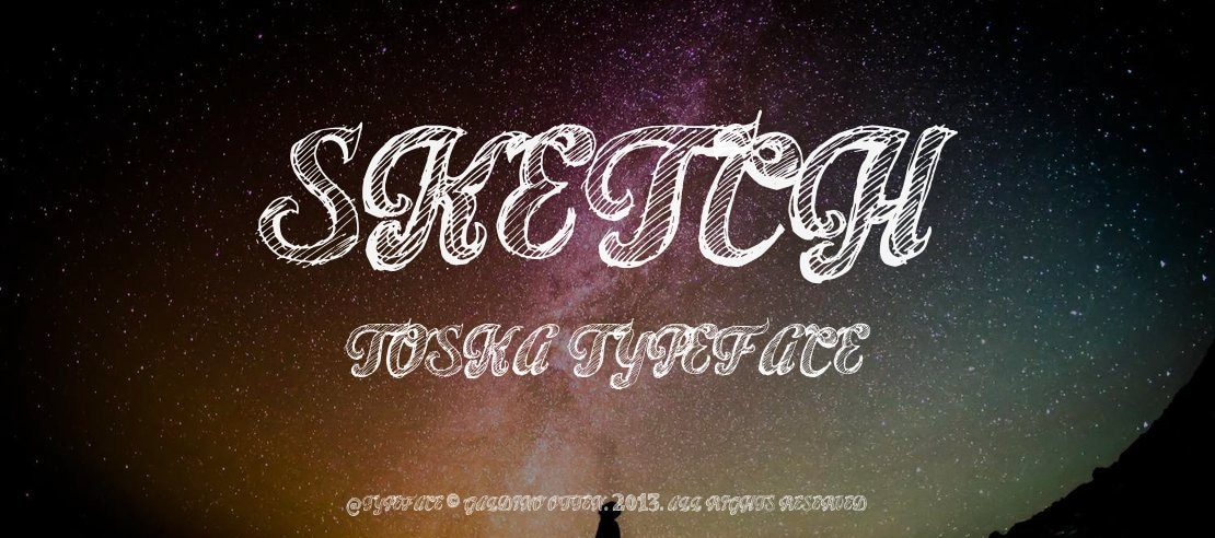 Sketch Toska Font