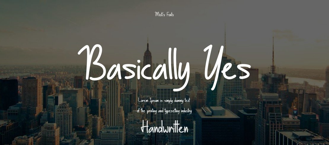 Basically Yes Font