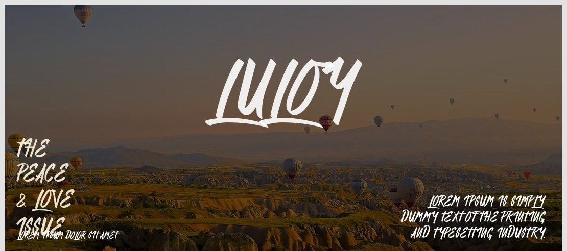 Luloy Font