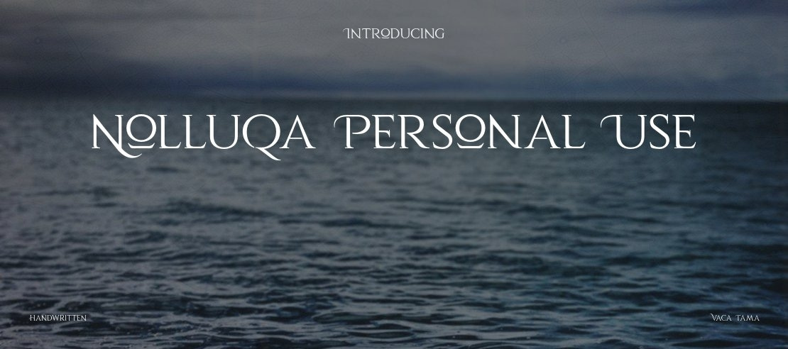 Nolluqa Personal Use Font