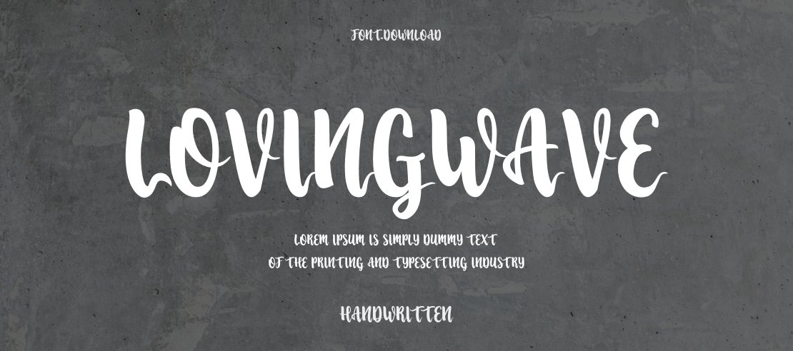 Lovingwave Font