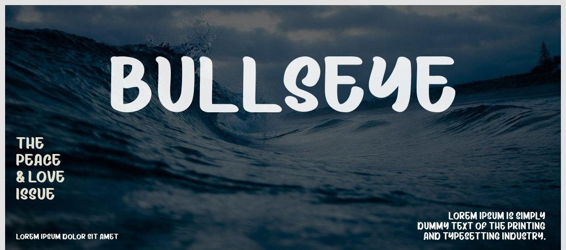 Bullseye Font