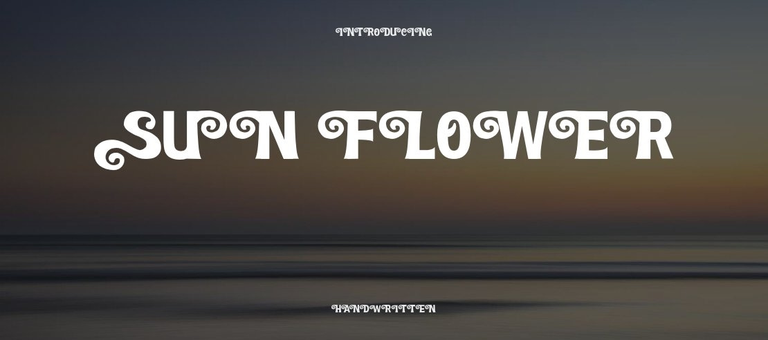 Sun Flower Font