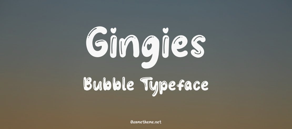 Gingies Bubble Font