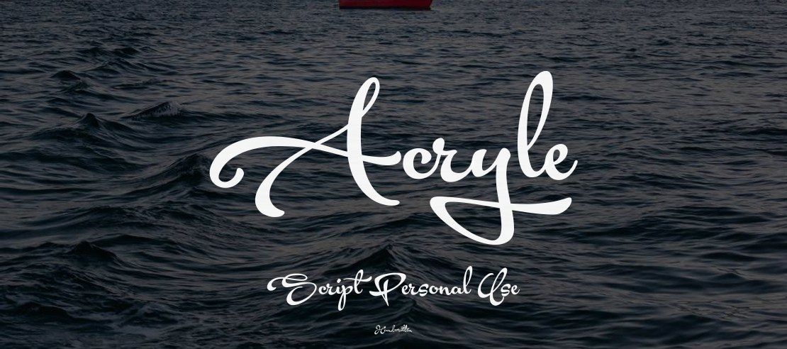 Acryle Script Personal Use Font