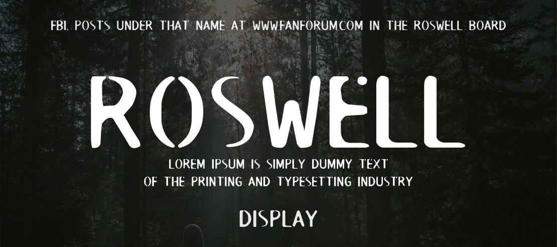 Roswell Font