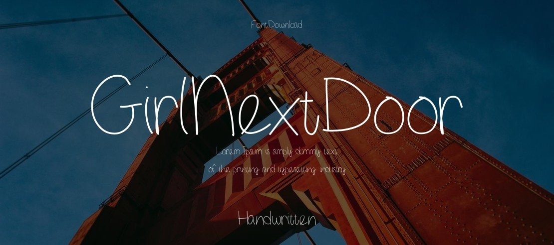 GirlNextDoor Font