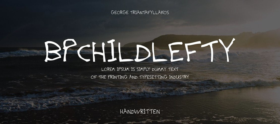 BPchildLefty Font