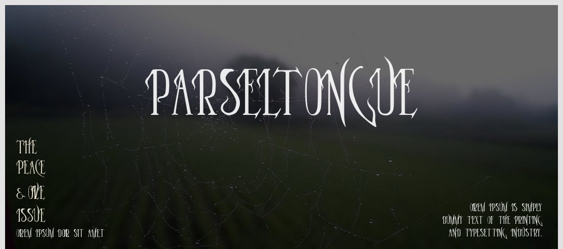 Parseltongue Font