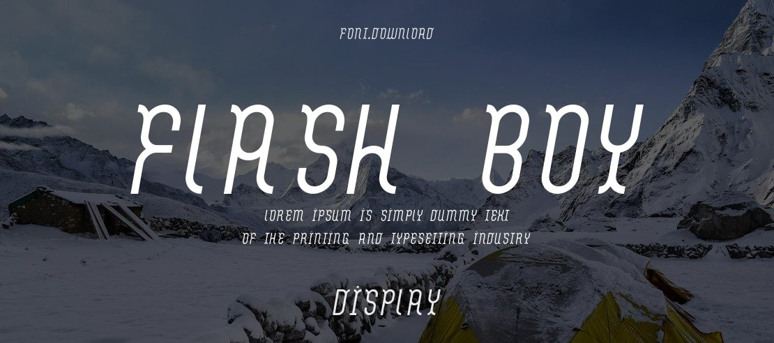 Flash Boy Font