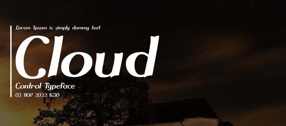 Cloud Control Font