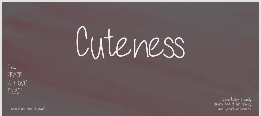 Cuteness Font