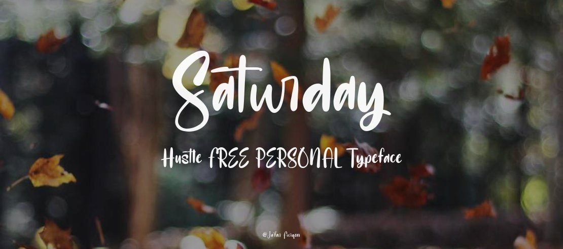 Saturday Hustle FREE PERSONAL Font