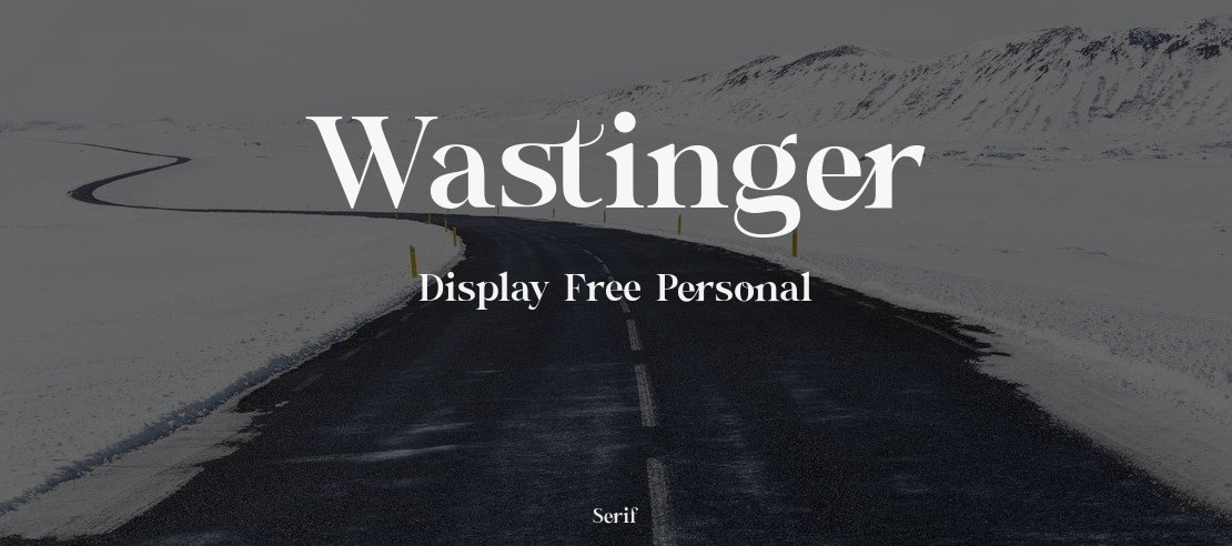 Wastinger Display Free Personal Font