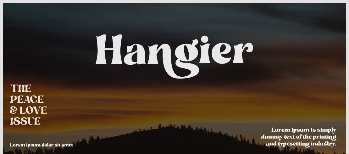 Hangier Font