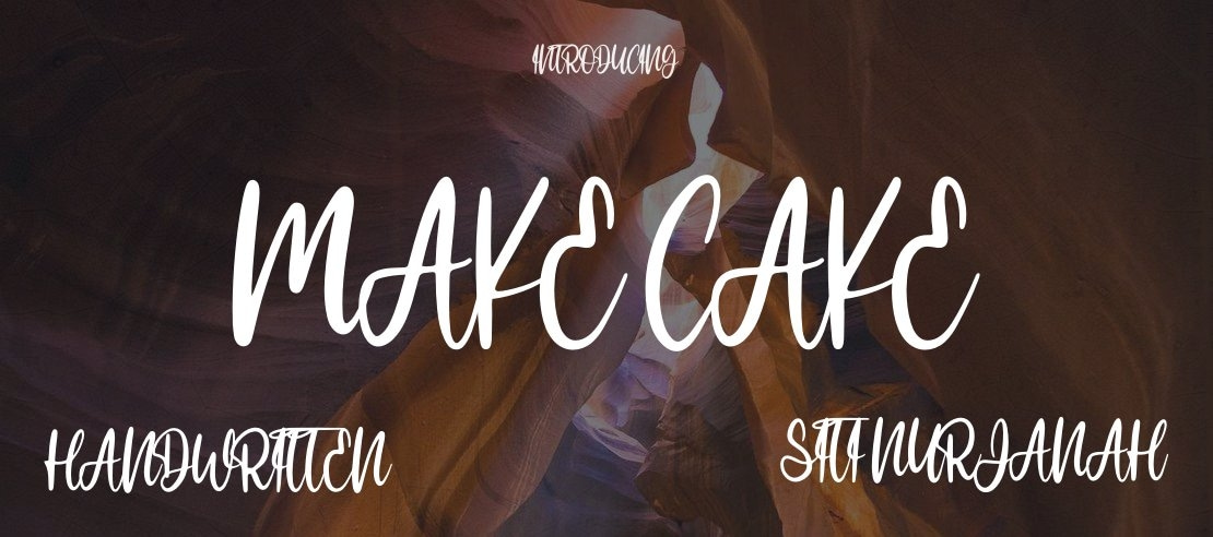 make cake Font