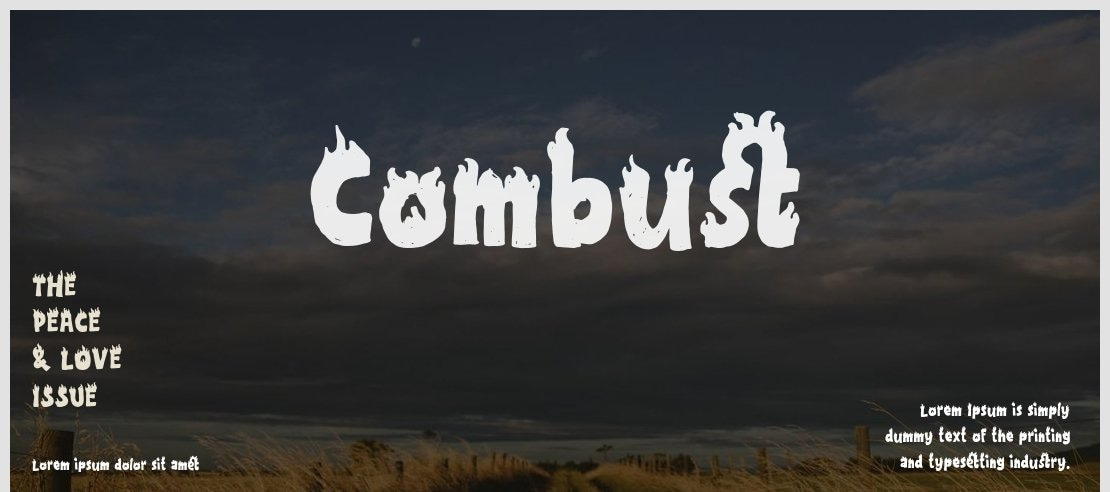 Combust Font