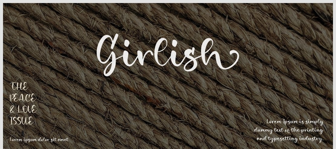 Girlish Font