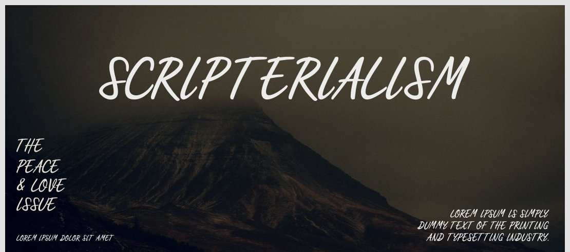 Scripterialism Font